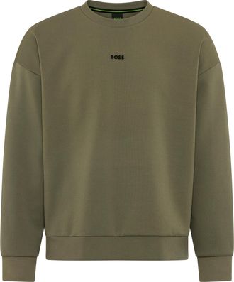 Boss Green by Hugo Boss Sweatshirt BOSS GREEN Stenson, Herren, Gr. XXL, schwarz beige257, Sweatware, Obermaterial: 62% Baumwolle, 33% Polyester, 5% Elasthan, oversize normal,