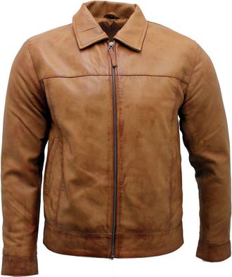 Infinity Mens Black Nappa Leather Motorcycle Jacket, black, XXXXXL