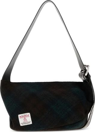 Vivienne Westwood small Maxime check-pattern crossbody - women - Virgin Wool - One Size - Green