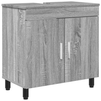 vidaXL Unidad De Tocador De Ba&ntilde;o Sonoma Gris 60 X 35 X 60 Cm Vidaxl