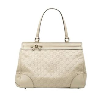 Gucci Pre-owned Handbags, female, Beige, Size: ONE SIZE Pre-owned Mayfair Tote