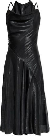 Diesel D-Ebra-S1 Jurk - Dames - Casual kleedjes - Zwart - XS - Leer - Kleedjes