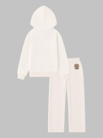 Moschino Hooded Cotton-Blend Joggers - Ivory