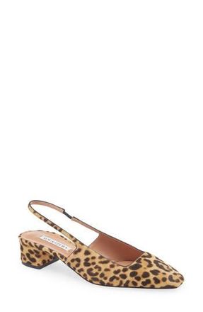 Aquazzura Ginza Genuine Calf Hair Slingback Pump in Natural Calf Hair at Nordstrom Rack, Size 9Us / 39Eu