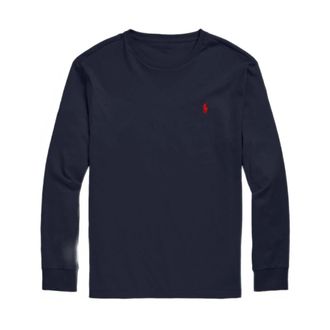 Polo Ralph Lauren Long Sleeve Tops, male, Blue, Size: 2XL Custom Slim Fit T-Shirt