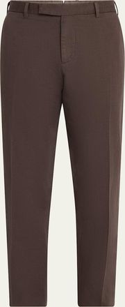 Ermenegildo Zegna Mens Cotton-Linen Summer Chino Pants