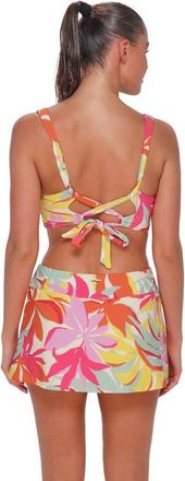 Sunsets Sporty Swim Skirt Bottoms in Tropicolor Crepe at Nordstrom, Size X-Small
