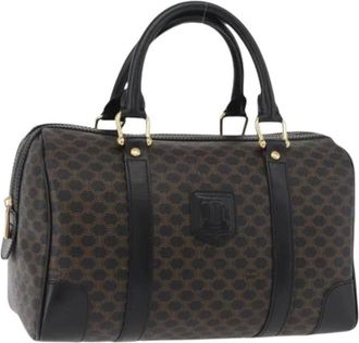 Celine Pre-owned Handbags, female, Black, Size: ONE SIZE Pre-owned Vintage Macadam Boston Bag