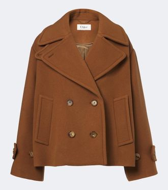 Chlo&eacute; Chlo&eacute; Chaqueta cruzada oversized en mezcla de lana