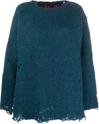 Vitelli Round-neck Truien - Dames - Ronde hals truien - Blauw - M - Truien & Vesten