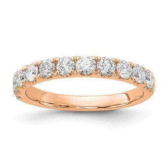 Diamond2Deal 14k Gold Lab Grown Diamond Wedding Band Ring 1Ct Clarity- VS Color- G-H