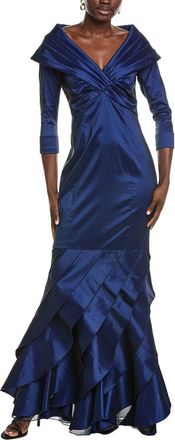 Tadashi Shoji Blythe Portrait Collar Gown