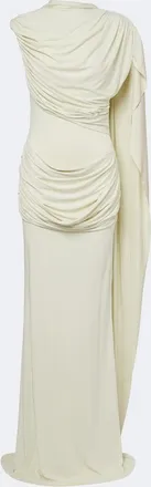 De La Vali Draped jersey gown