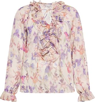 Usha Blouse Dames Cr&egrave;me veelkleurig