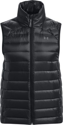 Under Armour Womens Solid Patterned Gilet in Black - Size 10 UK
