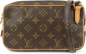 Louis Vuitton Pochette Marly Bandouliere Monogram Canvas Brown Canvas Handbag (Pre-Owned)