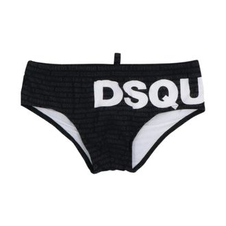 Dsquared2 Zwarte Zee Kleding Brief Zwemkleding - Heren - Badkleding - Zwart - Maat: 2XL