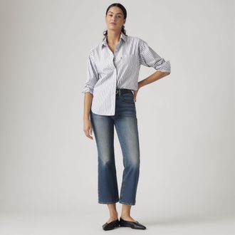 Levi's 725 Kick Boot Jeans - Womens - 24X29 - Dark Wash / Ankle Time