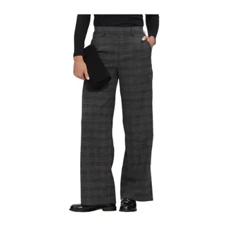 Object Object, Broeken, Dames, Grijs, XS, Polyester, Objlisa Wide Pant