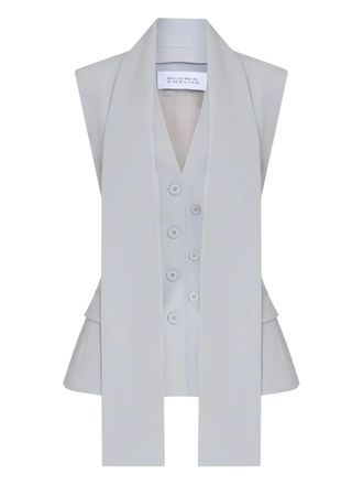Gloria Coelho Smoking Gola waistcoat - Grey