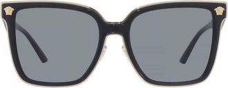 Versace Dark Grey Butterfly Ladies Sunglasses VE2278D GB1/87 58