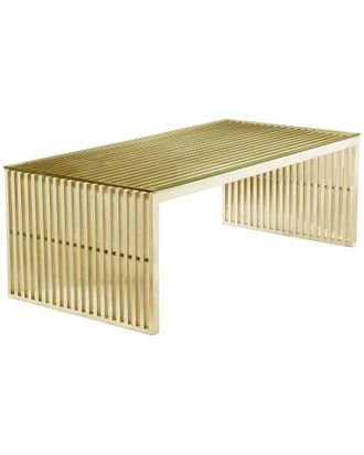 Pangea Home Gold Lux Coffee Table