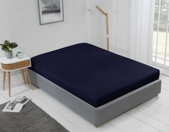 TJ Hughes Lyla Fitted Sheet in Navy - TJ Hughes