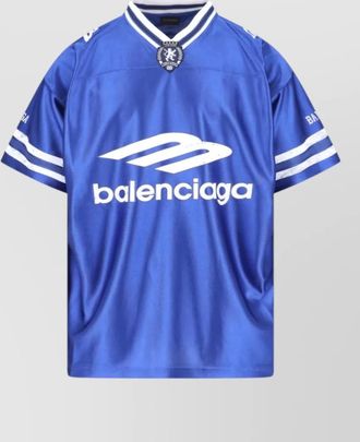 Balenciaga short sleeve t shirt ribbed neck stripes