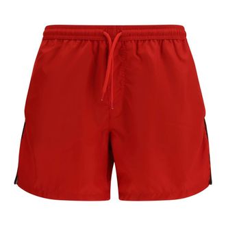 GCDS Ba&ntilde;ador con Detalle de Logo - Swimwear - Hombre - Rojo - S