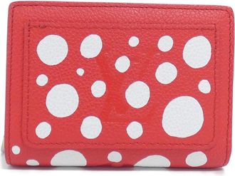 Louis Vuitton Rouge Leather Wallet (Bi-Fold) (Pre-Owned)