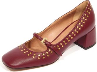 A.Bocca Bordeaux Studded Heels - Dames - Pumps - Rood - 37 EU - Schoenen