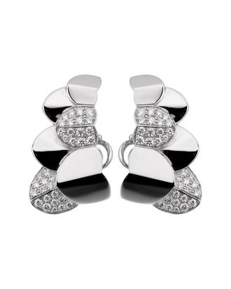 Fred Perry 18K 0.88 ct. tw. Diamond Double Arc Earrings (Authentic Pre-Loved)