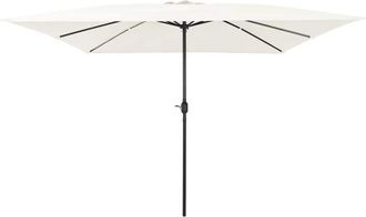 vidaXL Parasol De Jard&iacute;n Blanco, Negro 295 X 295 X 245 Cm Vidaxl