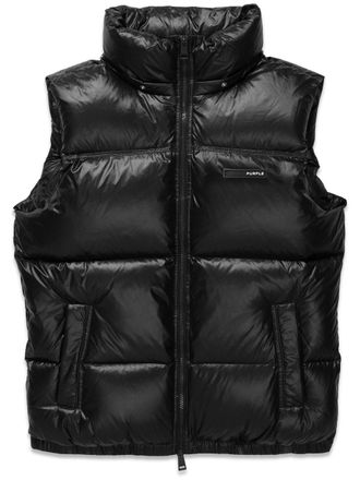 Purple Bodywarmer met rits - Zwart