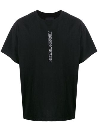 Daniel Patrick T-shirt met logodetail - Zwart