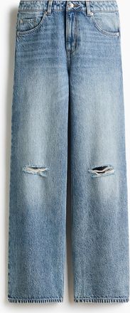 H&M Wide High Jeans - Blue