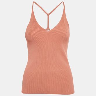 Sandro Brown Rib Knit Tank Top