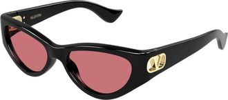 Valentino Sunglasses, female, Black, Size: 54 MM Sunglasses