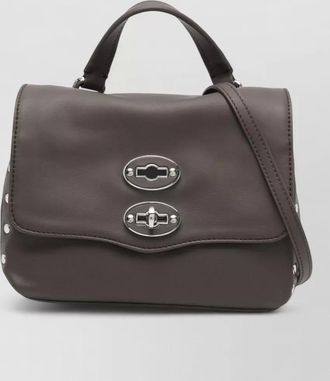 Zanellato postina saeta baby leather crossbody bag