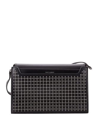 Saint Laurent Catherine Studded Leather crossbody bag - Black