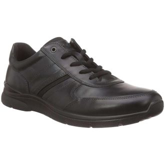 Ecco Ecco Irving 511564 Leather Mens Lace Up Trainers - Black - Size:UK 10.5-11