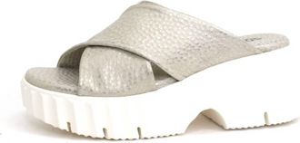 Softwaves Womens Marini Platform Wedge Sandals In Silver