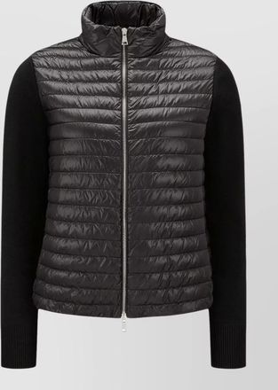 Moncler nylon hooded cardigan jacket zip front