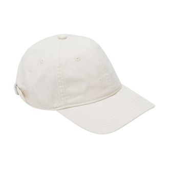 Toteme Caps, female, Gray, Size: ONE SIZE Leather-Trim Cotton Cap