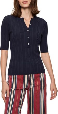 Sanctuary Air Of Ease Rib Top in Navy Blue at Nordstrom, Size X-Large