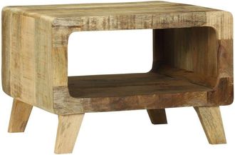 vidaXL Coffee Table Brown 50 x 50 x 35 cm Solid rough mango wood Vidaxl