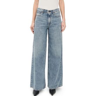 Rag & Bone Womens Featherweight Sofie Full Wide-Leg Pants, Theo