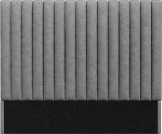 Vente-Unique Cabecero de cama SARAH - 160 cm - Tela - Gris