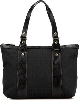Fendi 2000-2010 Zucchino Canvas handtas - Zwart