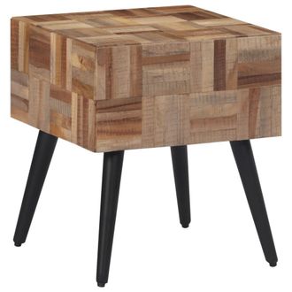 vidaXL Mesa Auxiliar Teca Reciclada Maciza 40x40x45 Cm Vidaxl